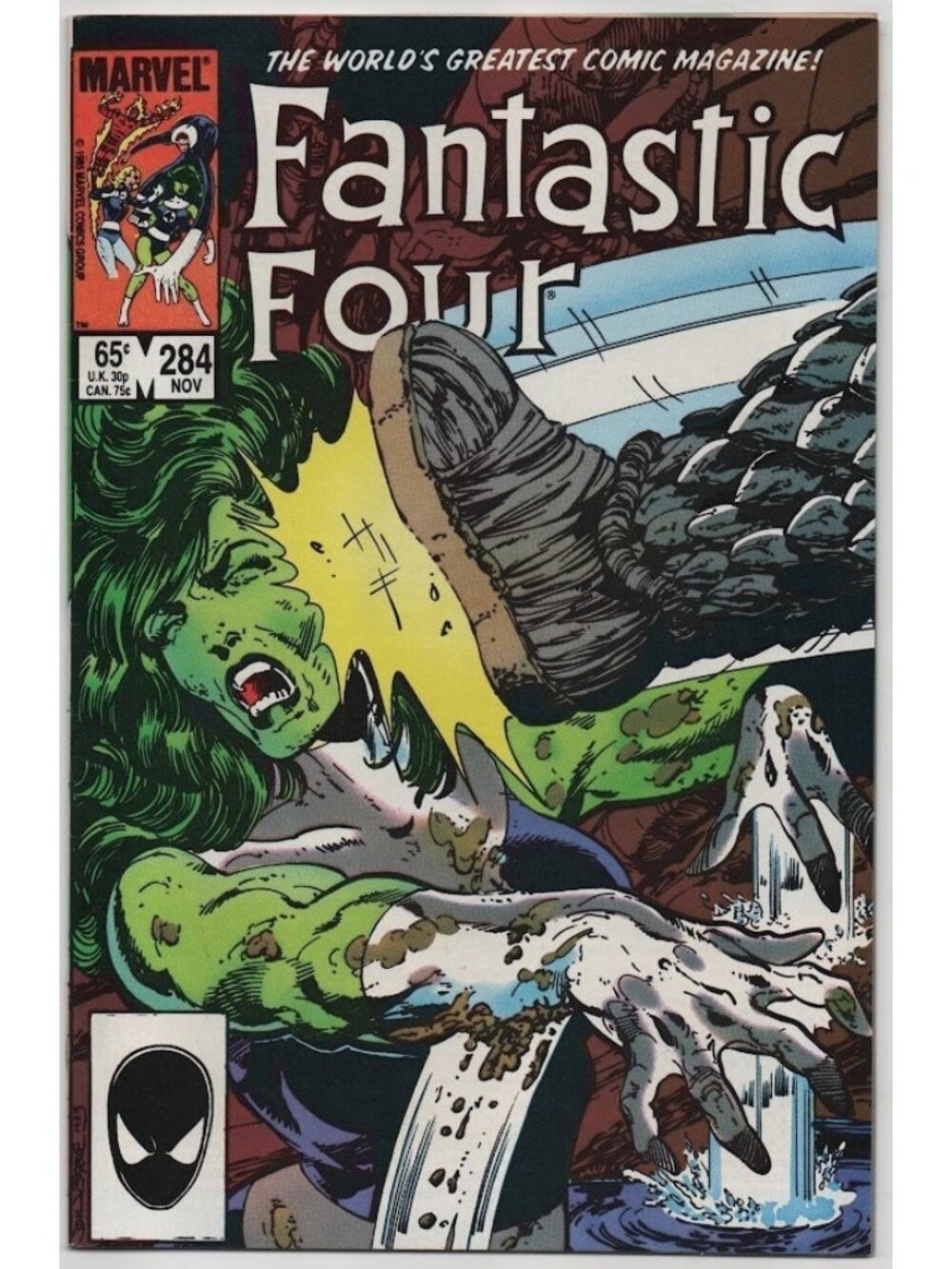 Fantastic Four 284 Marvel Comics 1985 VF- 7.5 Invisible Woman John Byrne